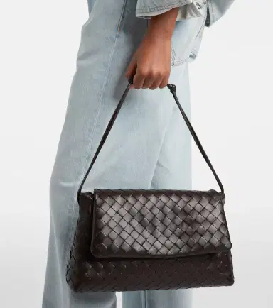 Bottega Veneta Giorno Intrecciato leather shoulder bag | Thumbnail 5