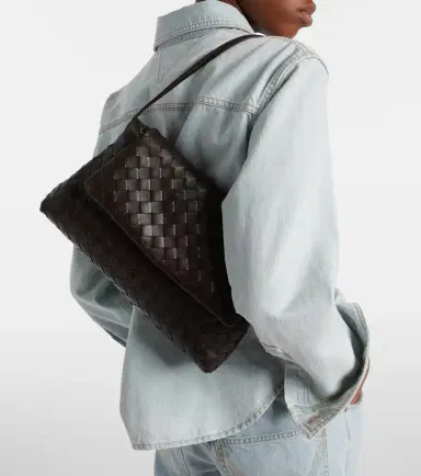 Bottega Veneta Giorno Intrecciato leather shoulder bag | Thumbnail 7