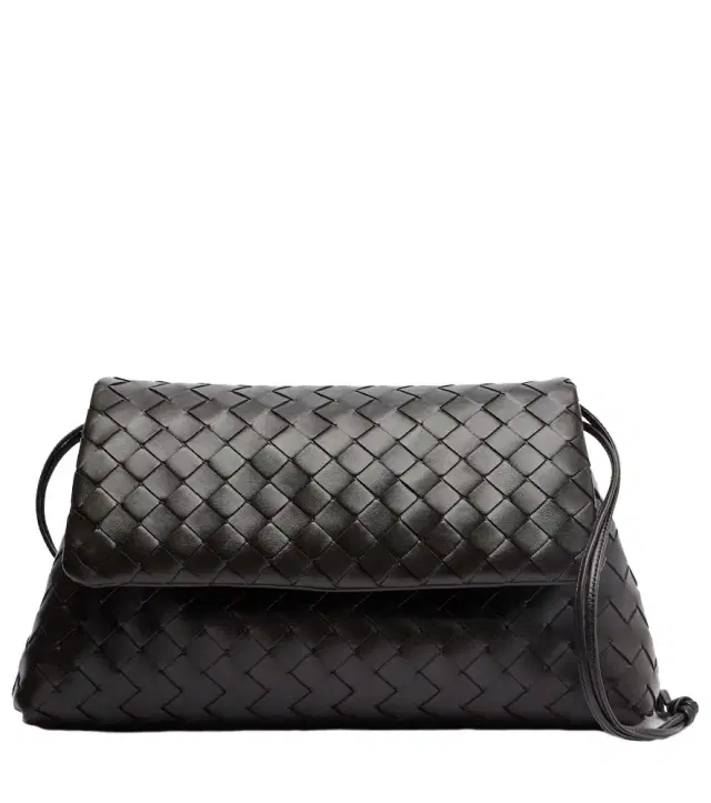 Bottega Veneta Giorno Intrecciato leather shoulder bag