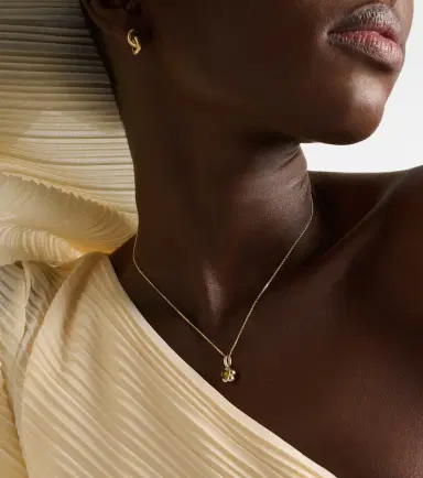Stone and Strand Kensington 14kt gold necklace with peridot | Thumbnail 4