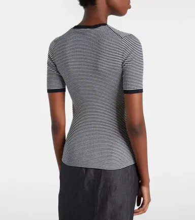 Prada Logo striped silk sweater | Thumbnail 5 Prada Logo striped silk sweater | Thumbnail 5