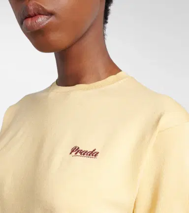 Prada Logo silk-blend sweater | Thumbnail 3