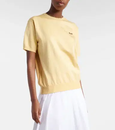 Prada Logo silk-blend sweater | Thumbnail 4