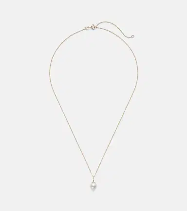 STONE AND STRAND Essential 18kt gold necklace with pearl | Thumbnail 1 STONE AND STRAND Essential 18kt gold necklace with pearl | Thumbnail 1