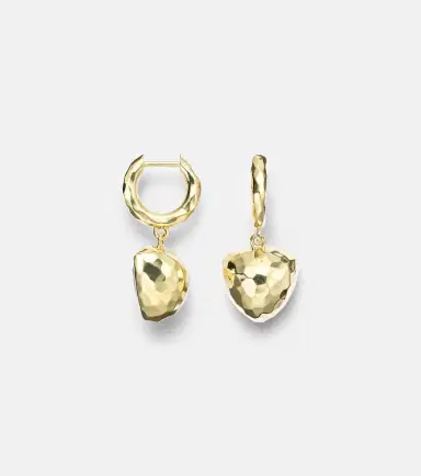 Octavia Elizabeth Hidden Gems 18kt gold hoop earrings with tanzanite | Thumbnail 2
