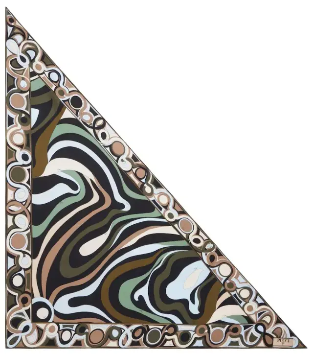 Marmo silk twill scarf