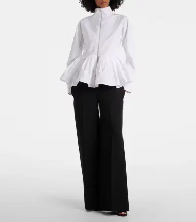 Alaïa Alaïa Peplum cotton poplin jacket | Thumbnail 3