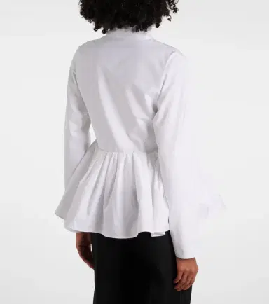 Alaïa Alaïa Peplum cotton poplin jacket | Thumbnail 5