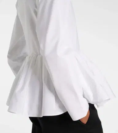 Alaïa Alaïa Peplum cotton poplin jacket | Thumbnail 6