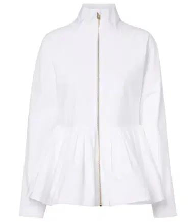 Alaïa Alaïa Peplum cotton poplin jacket | Thumbnail 1