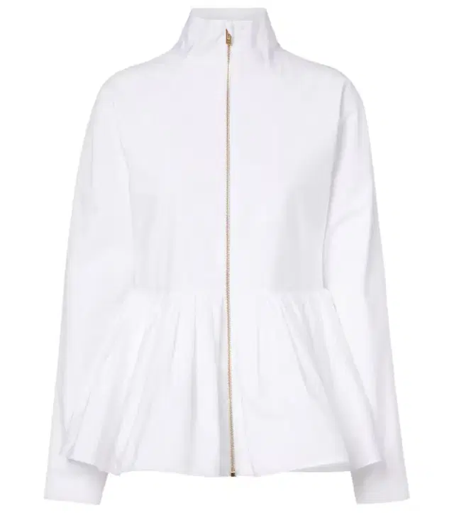 Alaia Alaïa Peplum cotton poplin jacket