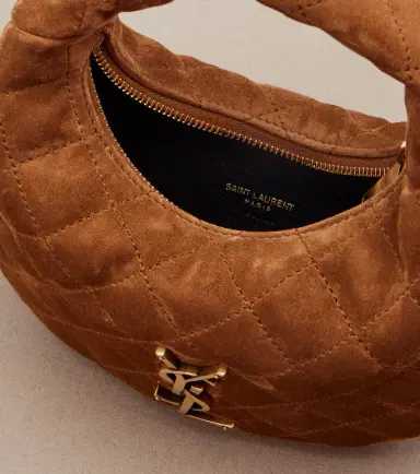 Saint Laurent Icarino Mini quilted suede top-handle bag | Thumbnail 2