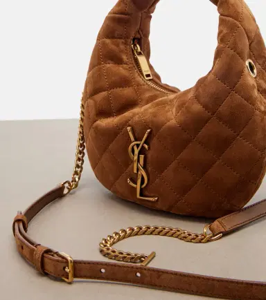 Saint Laurent Icarino Mini quilted suede top-handle bag | Thumbnail 4