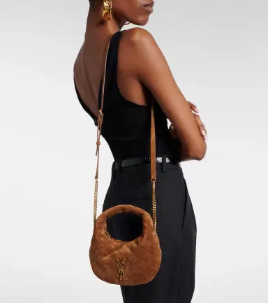 Saint Laurent Icarino Mini quilted suede top-handle bag | Thumbnail 7