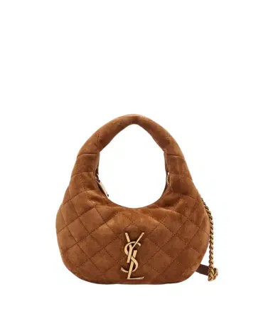 Saint Laurent Icarino Mini quilted suede top-handle bag | Thumbnail 1