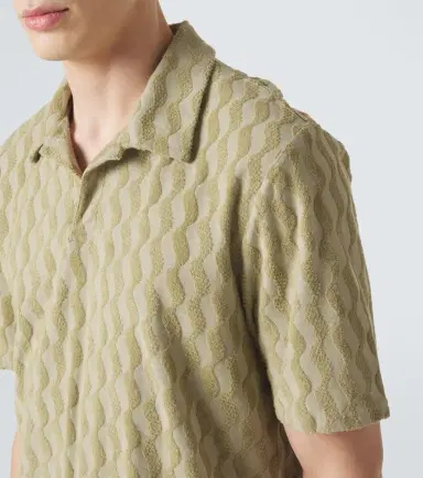 Frescobol Carioca Faustino jacquard terry polo shirt | Thumbnail 3 Frescobol Carioca Faustino jacquard terry polo shirt | Thumbnail 3