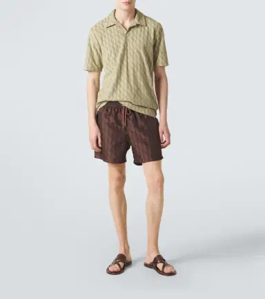 Frescobol Carioca Faustino jacquard terry polo shirt | Thumbnail 4 Frescobol Carioca Faustino jacquard terry polo shirt | Thumbnail 4