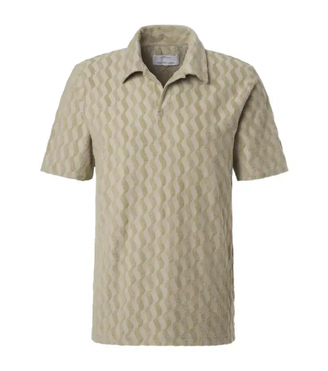 Faustino jacquard terry polo shirt