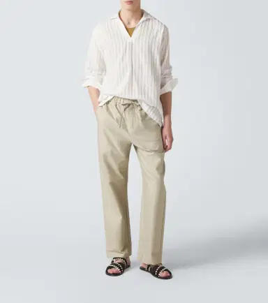 Frescobol Carioca Rocha cotton twill wide-leg pants | Thumbnail 5 Frescobol Carioca Rocha cotton twill wide-leg pants | Thumbnail 5