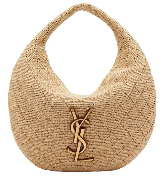 Saint Laurent Icare Medium raffia shoulder bag