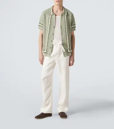 Frescobol Carioca Luan linen-blend straight pants | Thumbnail 4