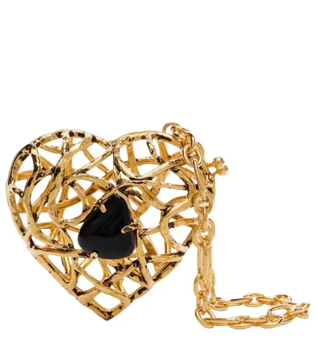 Heart embellished clutch Heart embellished clutch