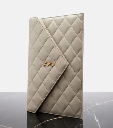 Saint Laurent Cassandre quilted leather pouch | Thumbnail 3 Saint Laurent Cassandre quilted leather pouch | Thumbnail 3