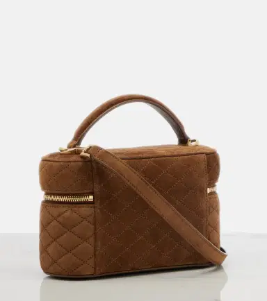 Saint Laurent Gaby Mini quilted suede vanity bag | Thumbnail 2