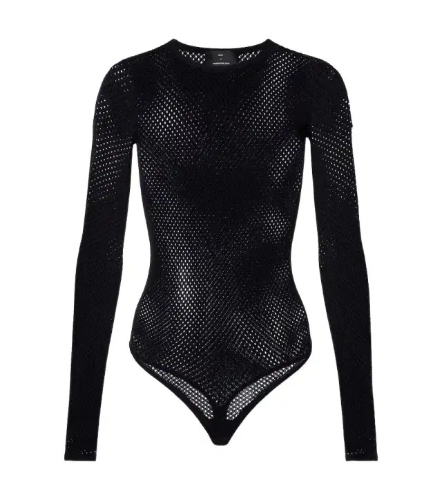 Wardrobe. NYC Open-knit wool-blend bodysuit