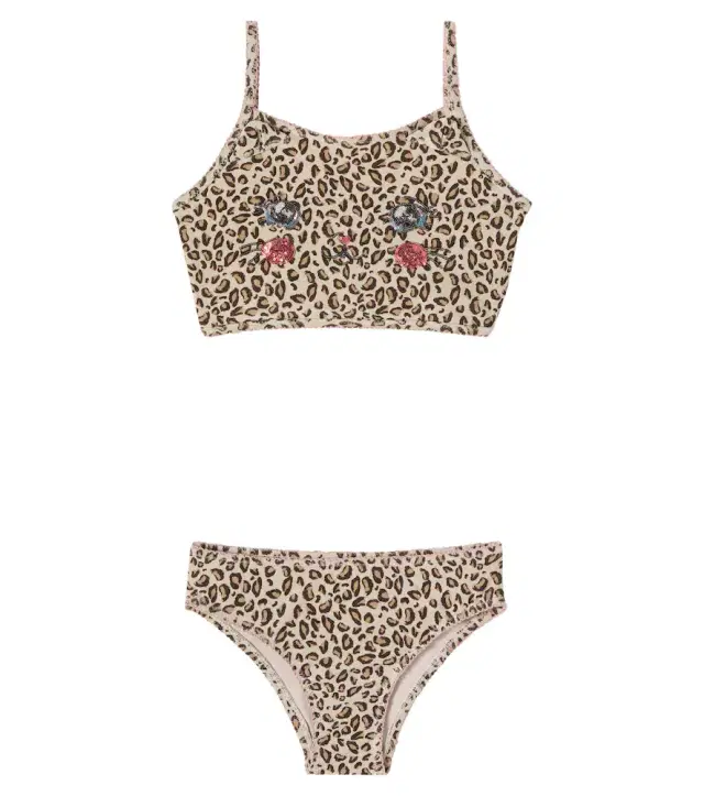 Konges Slojd Konges Sløjd Kitty leopard-print sequined bikini