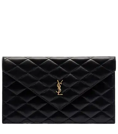 Saint Laurent Cassandre quilted leather pouch | Thumbnail 1