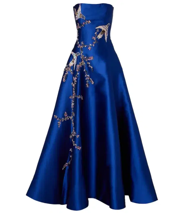 Mavia embellished bustier gown