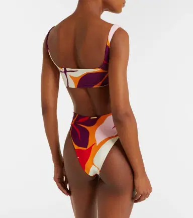 Cala de la Cruz Leon floral bikini top | Thumbnail 3