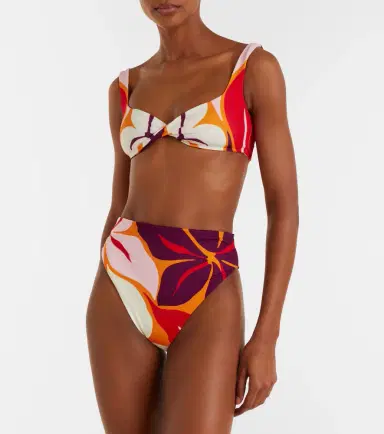 Cala de la Cruz Leon floral bikini top | Thumbnail 4