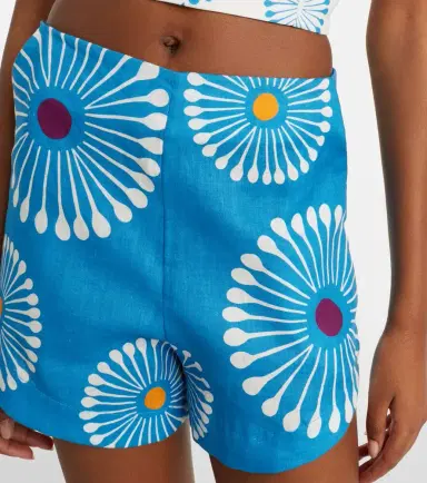 Cala de la Cruz Bahamas floral linen shorts | Thumbnail 3 Cala de la Cruz Bahamas floral linen shorts | Thumbnail 3