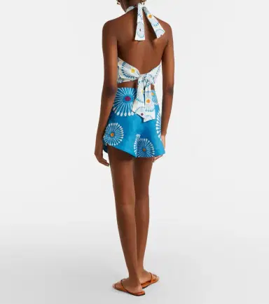 Cala de la Cruz Bahamas floral linen shorts | Thumbnail 4 Cala de la Cruz Bahamas floral linen shorts | Thumbnail 4