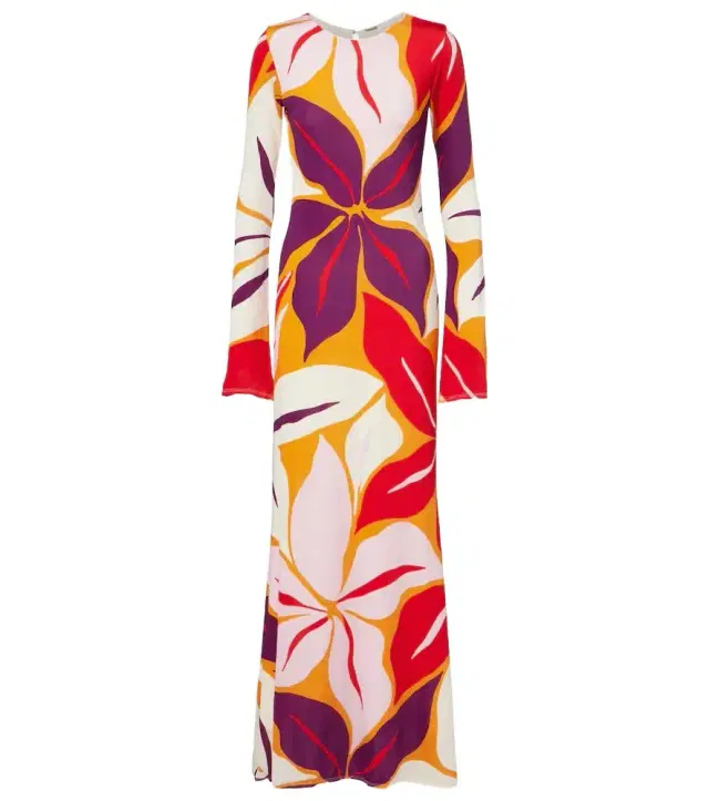 Amay floral jersey maxi dress