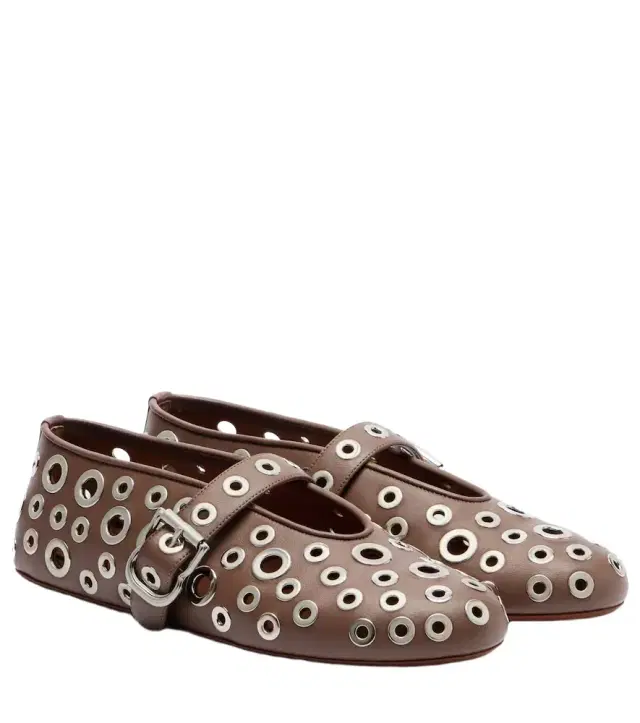 Alaïa Embellished leather ballet flats