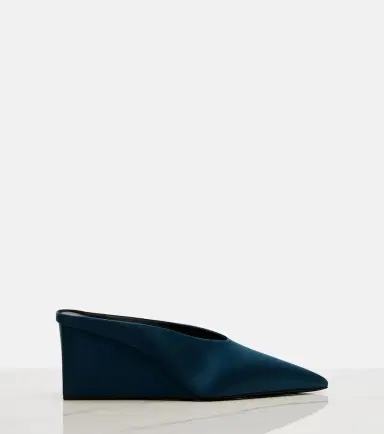Alaïa Alaïa Cube satin wedge mules | Thumbnail 3