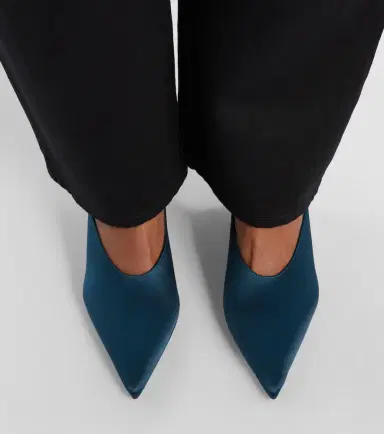 Alaïa Alaïa Cube satin wedge mules | Thumbnail 5
