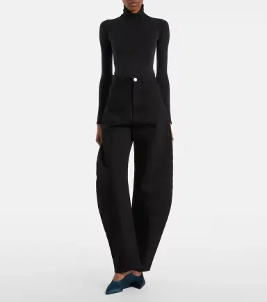Alaïa Alaïa Cube satin wedge mules | Thumbnail 6