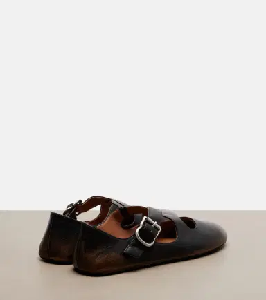 Alaïa Alaïa Leather ballet flats | Thumbnail 3