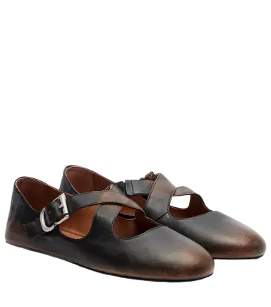 Alaïa Alaïa Leather ballet flats | Thumbnail 1
