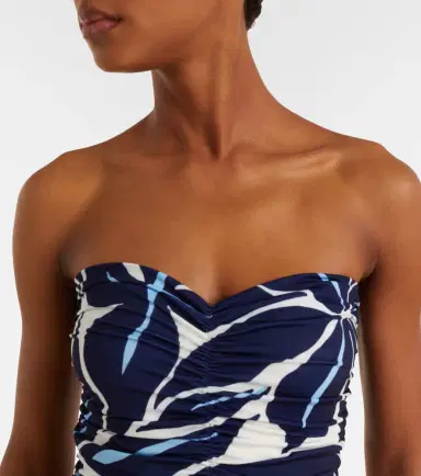 Cala de la Cruz Printed strapless swimsuit | Thumbnail 3