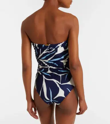 Cala de la Cruz Printed strapless swimsuit | Thumbnail 4