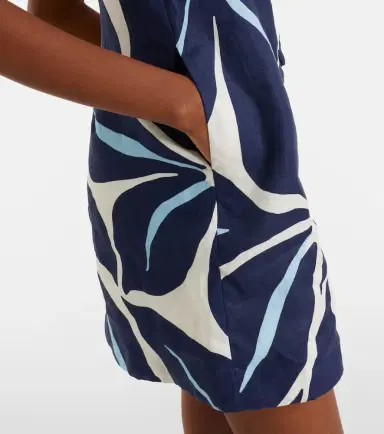 Cala de la Cruz Rhoda printed linen minidress | Thumbnail 3