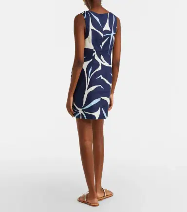 Cala de la Cruz Rhoda printed linen minidress | Thumbnail 4