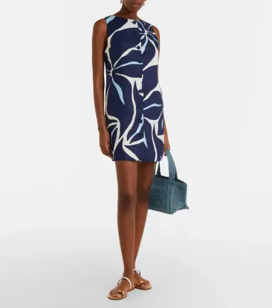 Cala de la Cruz Rhoda printed linen minidress | Thumbnail 5