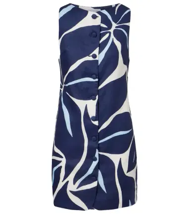 Cala de la Cruz Rhoda printed linen minidress | Thumbnail 1