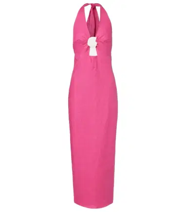 Cala de la Cruz Orly cutout linen midi dress | Thumbnail 1 Cala de la Cruz Orly cutout linen midi dress | Thumbnail 1